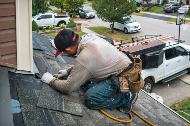 Professional Gutter Repair And Installation technician working in Woodville, FL